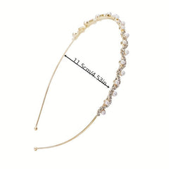 Rhinestone Faux Pearl Headband Hair Accessories