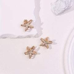 3pcs Small Starfish Hair Claw Nonslip Braids Shark Claw Women Girls Sweet Hair