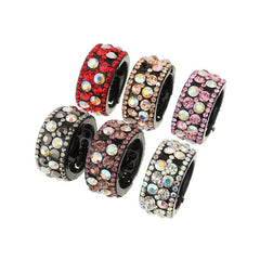 Vintage Rhinestone Hair Cuff Clip Glitter Hair Claw for Women Girls
