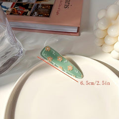 Floral Hair Clips Side Clip Fringe Barrette Hair Accessory For Women