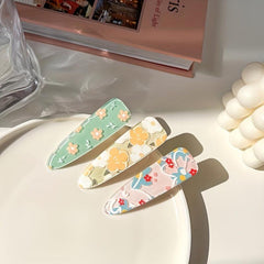 Floral Hair Clips Side Clip Fringe Barrette Hair Accessory For Women