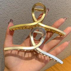 Metal Twist Hair Claw Ponytail Holder Shark Claw Hair Accessories For Women