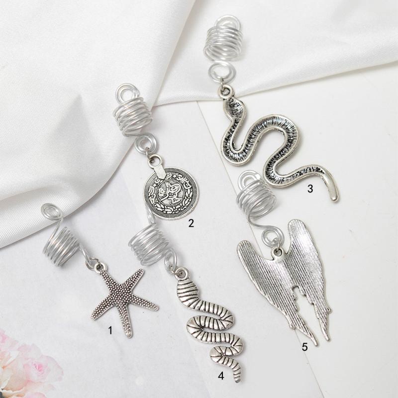 Animal Decor Tassel Hair Ring Women Girls Braids Hair Pin