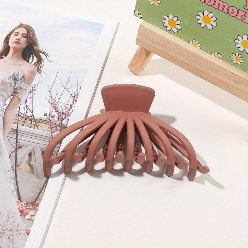 Frosted Hair Claw Style Back Head Hair Clip Non slip Hair Accessories