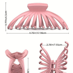 Frosted Hair Claw Style Back Head Hair Clip Non slip Hair Accessories