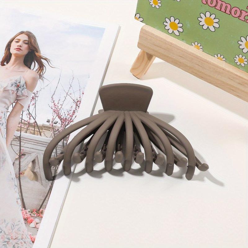 Frosted Hair Claw Style Back Head Hair Clip Non slip Hair Accessories