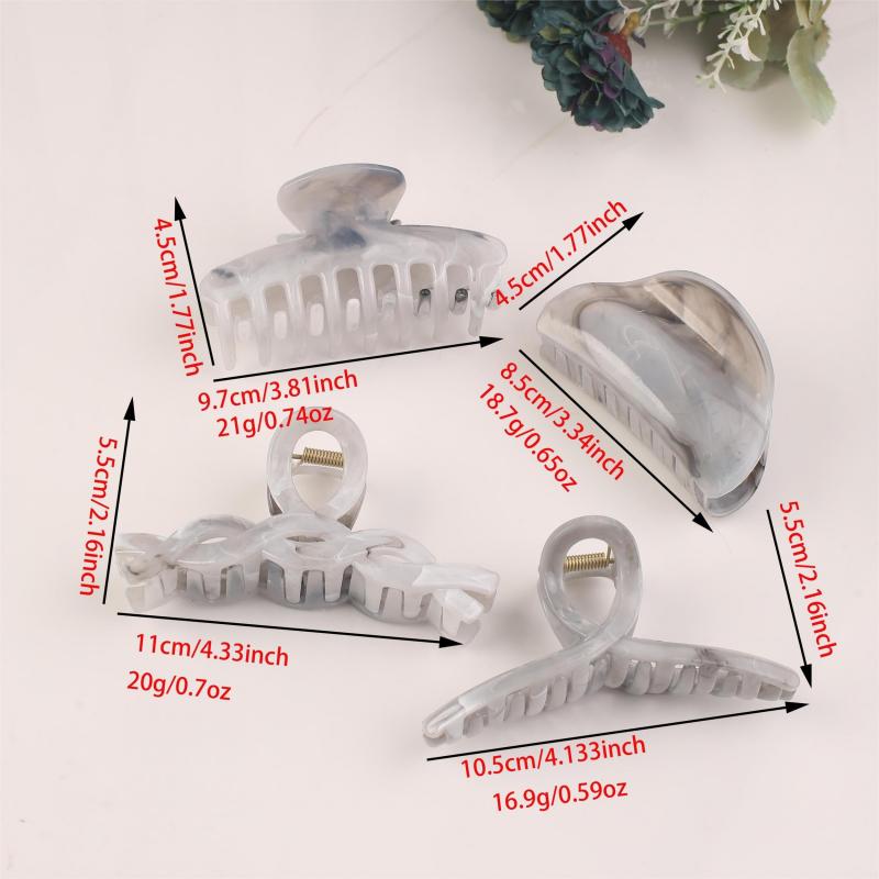 Chinese Style Prints Hair Claw Ponytail Holder Hair Accessories For Women