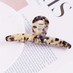 Acetate Curved Hair Claw Back Head Hair Styling Accessories