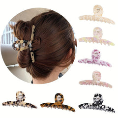Acetate Curved Hair Claw Back Head Hair Styling Accessories