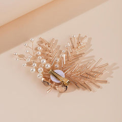 Rose Faux Pearl Hair Clip Wedding Hairpin Barrette Hair Ac