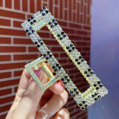 Rhinestone Hair Clip Metal Claw Clip For Thick Hair