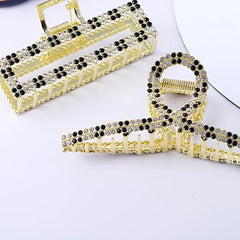 Rhinestone Hair Clip Metal Claw Clip For Thick Hair