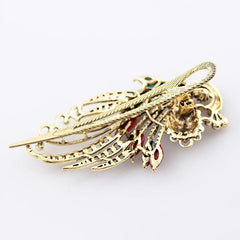 Peacock Rhinestone Hair Clip Hairpin Bohemian Style Hair Accessories