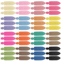 2pcs Solid Hair Clip No Crease Duck Billed Clip Style Hair Clip