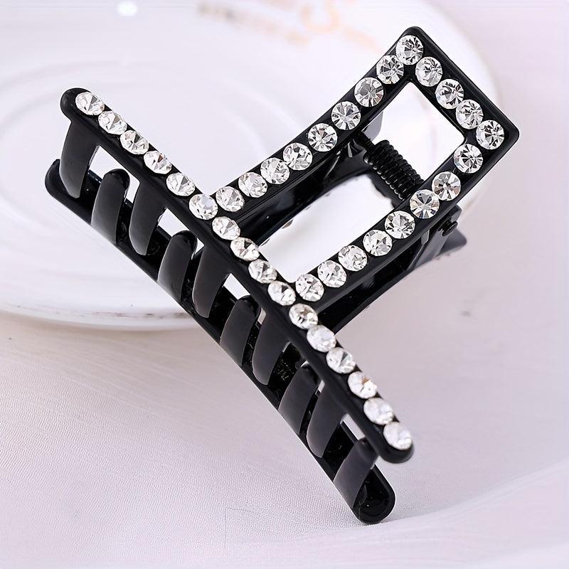Rhinestone Hair Claw Clip Nonslip Ponytail Holder Women Girls Hair Claw