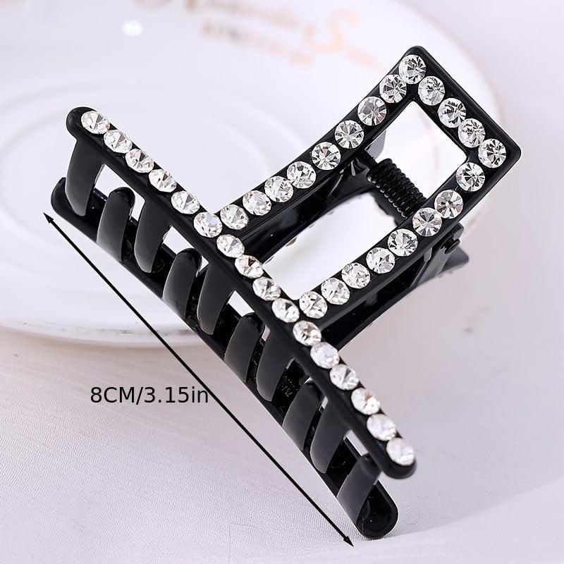 Rhinestone Hair Claw Clip Nonslip Ponytail Holder Women Girls Hair Claw