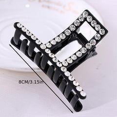 Rhinestone Hair Claw Clip Nonslip Ponytail Holder Women Girls Hair Claw