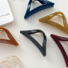 Solid Triangle Hair Claw Clip Jaw Clip Temperament Clip Hair Accessories