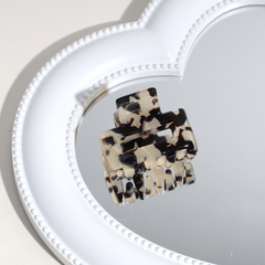 Leopard Print Hair Claw Plaid Pattern Hollow Hair Claw Hair Accessories