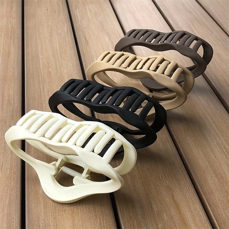Matte Hollow Hair Claw Large Cloud Shape Hair Clip for Women