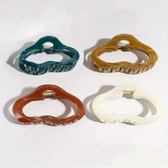 Matte Hollow Hair Claw Large Cloud Shape Hair Clip for Women