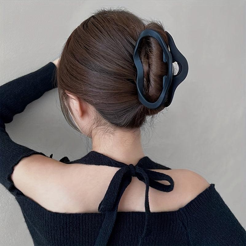 Matte Hollow Hair Claw Large Cloud Shape Hair Clip for Women