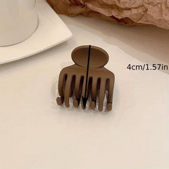 Small Hair Claw Resin Style Nonslip Ponytail Holder for Women Girls