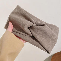 Solid Wideband Hairband for Women