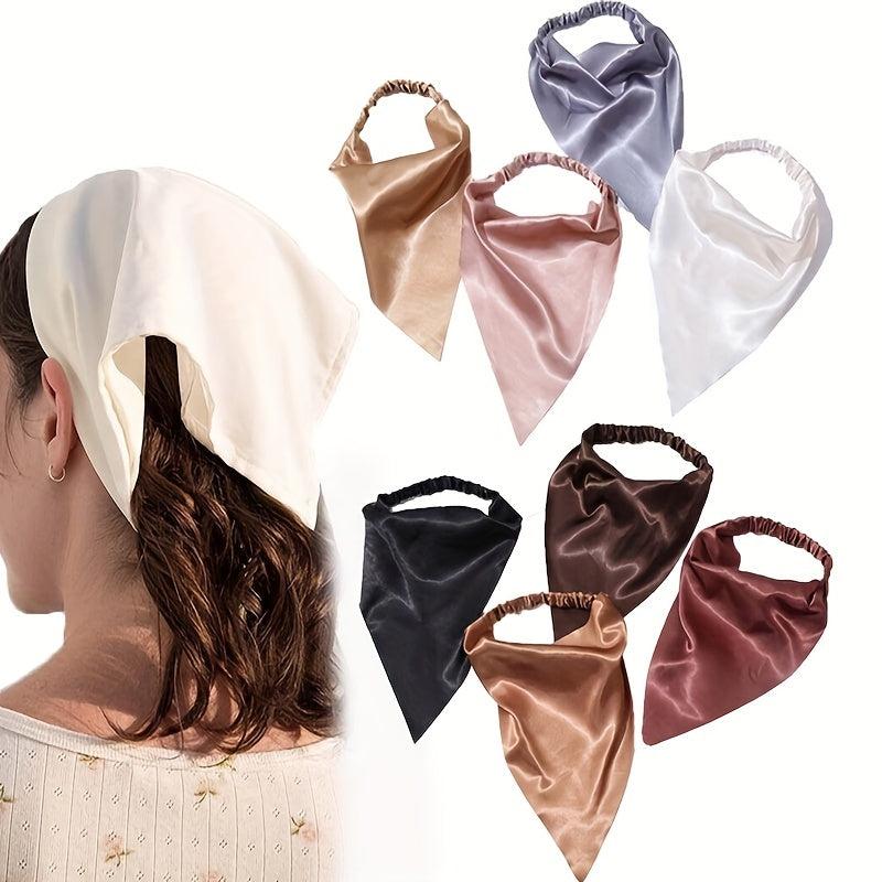 Solid Cloth Headband Kerchief Head Bandanas Scarf Hair Accessories