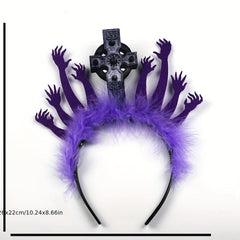 Halloween Zombie Arms Decor Headband Horror Graveyard Hair Band