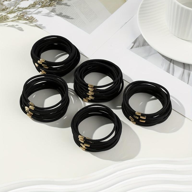 50pcs Ladies Style Hair Tie High Elastic Hair Rope Hair Rubber Band