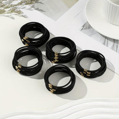 50pcs Ladies Style Hair Tie High Elastic Hair Rope Hair Rubber Band