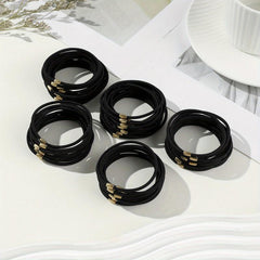 50pcs Ladies Style Hair Tie High Elastic Hair Rope Hair Rubber Band