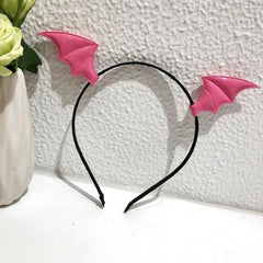 Halloween Bat Headband Funny Bat Wings Hair Hoop for Cosplay Party