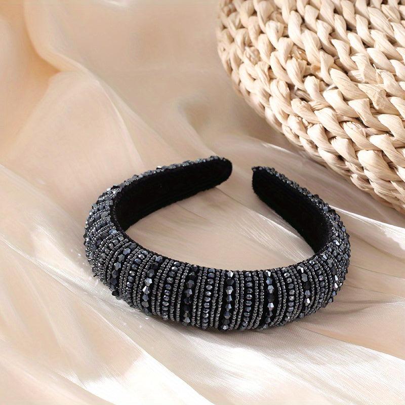 Baroque Crystal Beaded Hair Band Glitter Headdress Hair Accessories Women