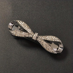 Rhinestone Bow Hair Clip French Barrette Ponytail Clip Hair Accessories