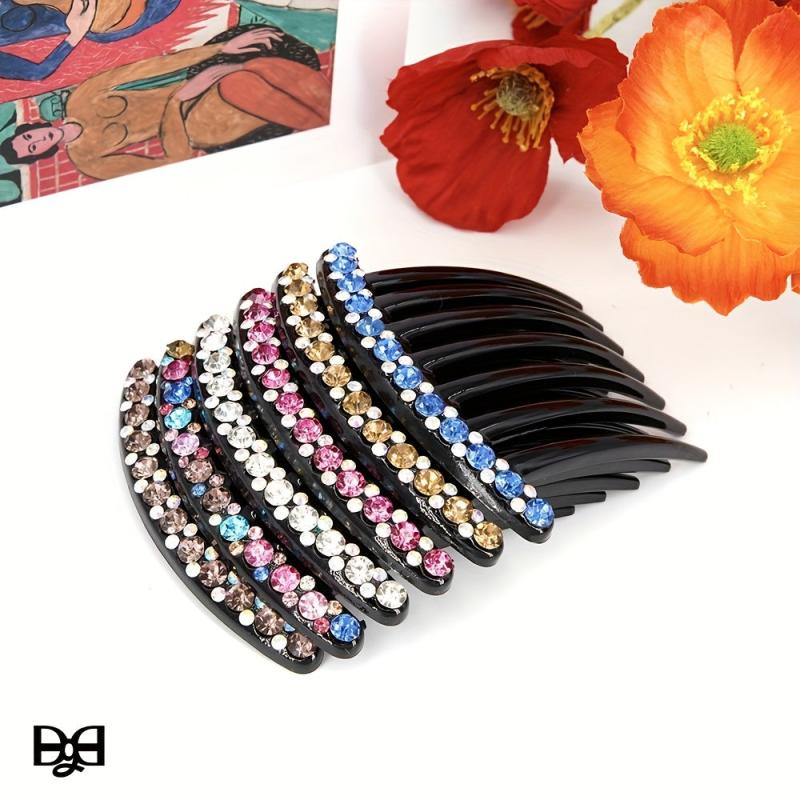 Rhinestone Hair Comb Hair Accessories Crystal Hairpin Retro Hair Comb Headwear
