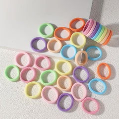 Rainbow Hair Rope Thick Hair Ring Seamless Ponytail