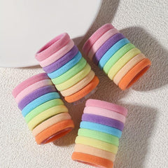 Rainbow Hair Rope Thick Hair Ring Seamless Ponytail