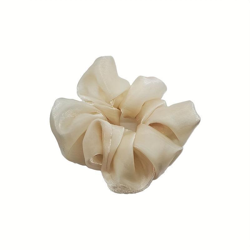 6pcs Silky Scrunchies Hair Tie Solid Hair Rope Hair Accessories For Women Girls