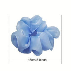6pcs Silky Scrunchies Hair Tie Solid Hair Rope Hair Accessories For Women Girls
