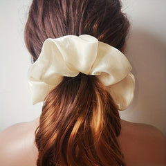 6pcs Silky Scrunchies Hair Tie Solid Hair Rope Hair Accessories For Women Girls