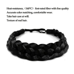 Braided Hair Band 5 Strands Wig Headband Synthetic Wig Hair Accessories