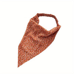 Floral Triangle Towel Hair Band Elastic Headband