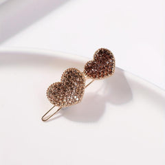 Rhinestone Heart Hair Clip Side Clip Hair Accessories