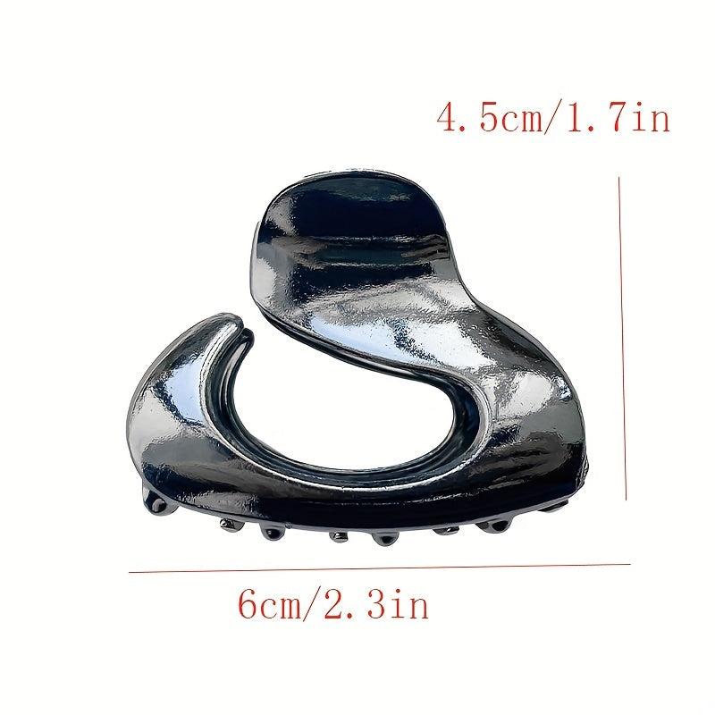 Alloy Hair Claw Nonslip Shark Claw For Ponytail Bun Holder Women Girls