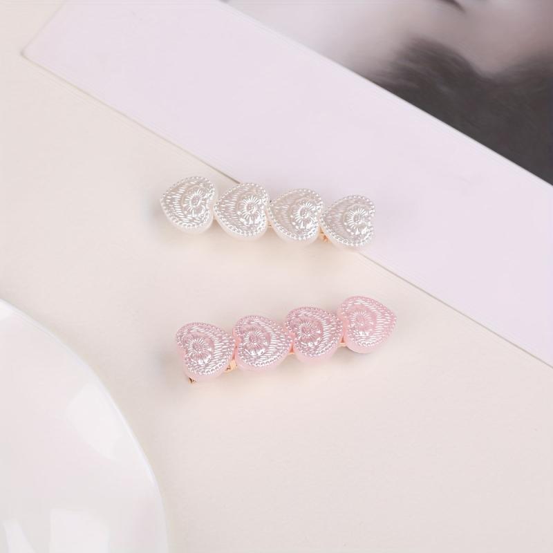 Heart Shape Hair Clip Duck Billed Clip Bangs Clip Hair Accessorie
