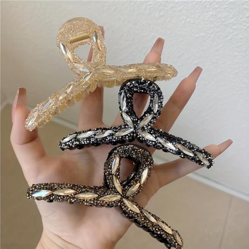 Large Rhinestone Hair Claw Crystal Head Clip Hair Jewelry