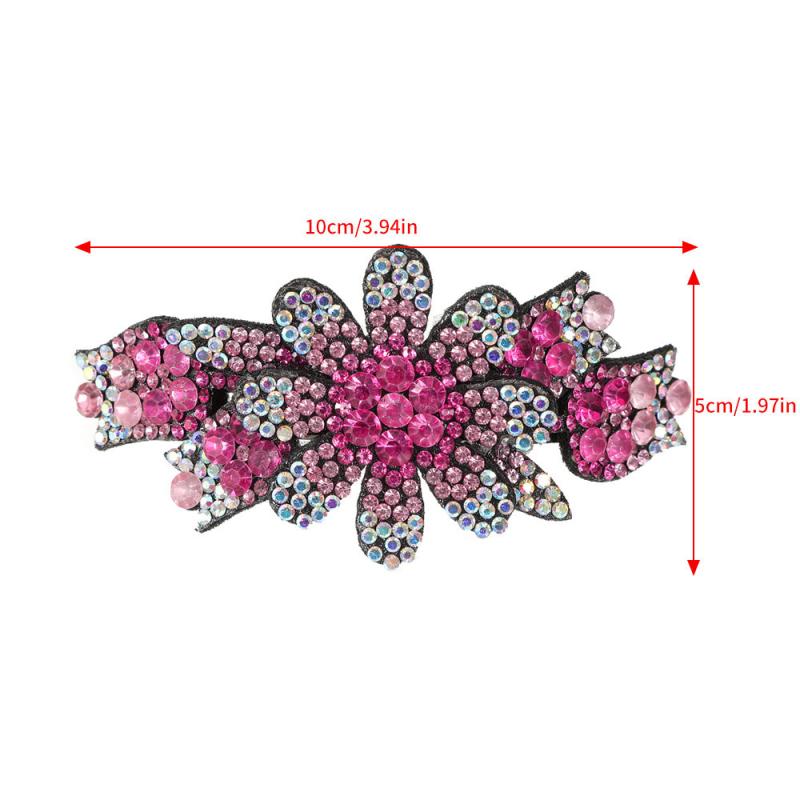 Rhinestone Butterfly Hair Clip Large Jewelry French Barrette Hair Accessories