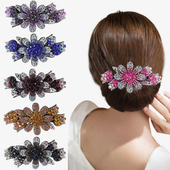 Rhinestone Butterfly Hair Clip Large Jewelry French Barrette Hair Accessories